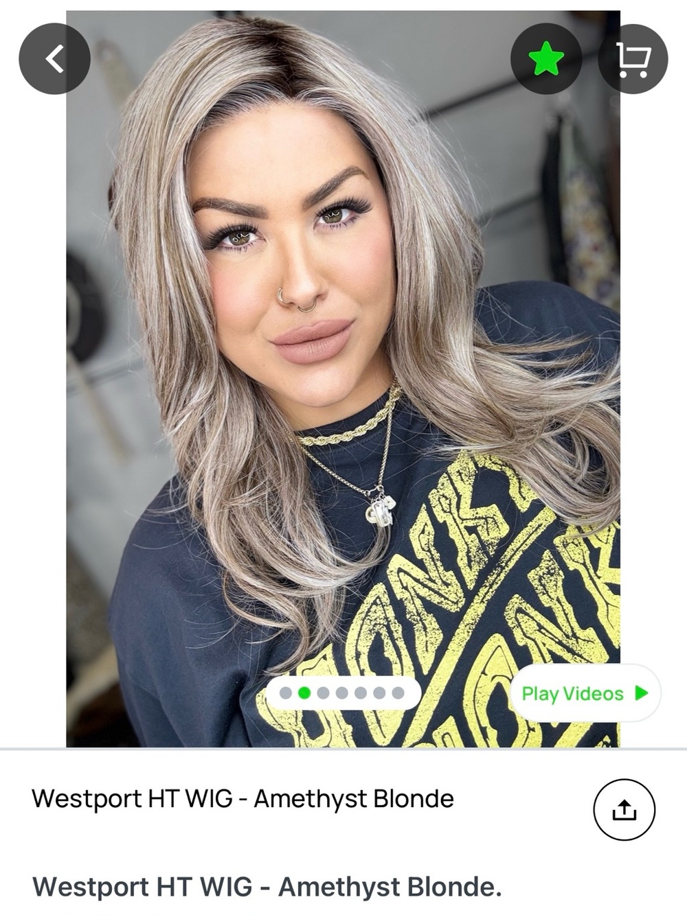 Westport Synthetic Wig in Amethyst Blonde with Cool Ash Highlights